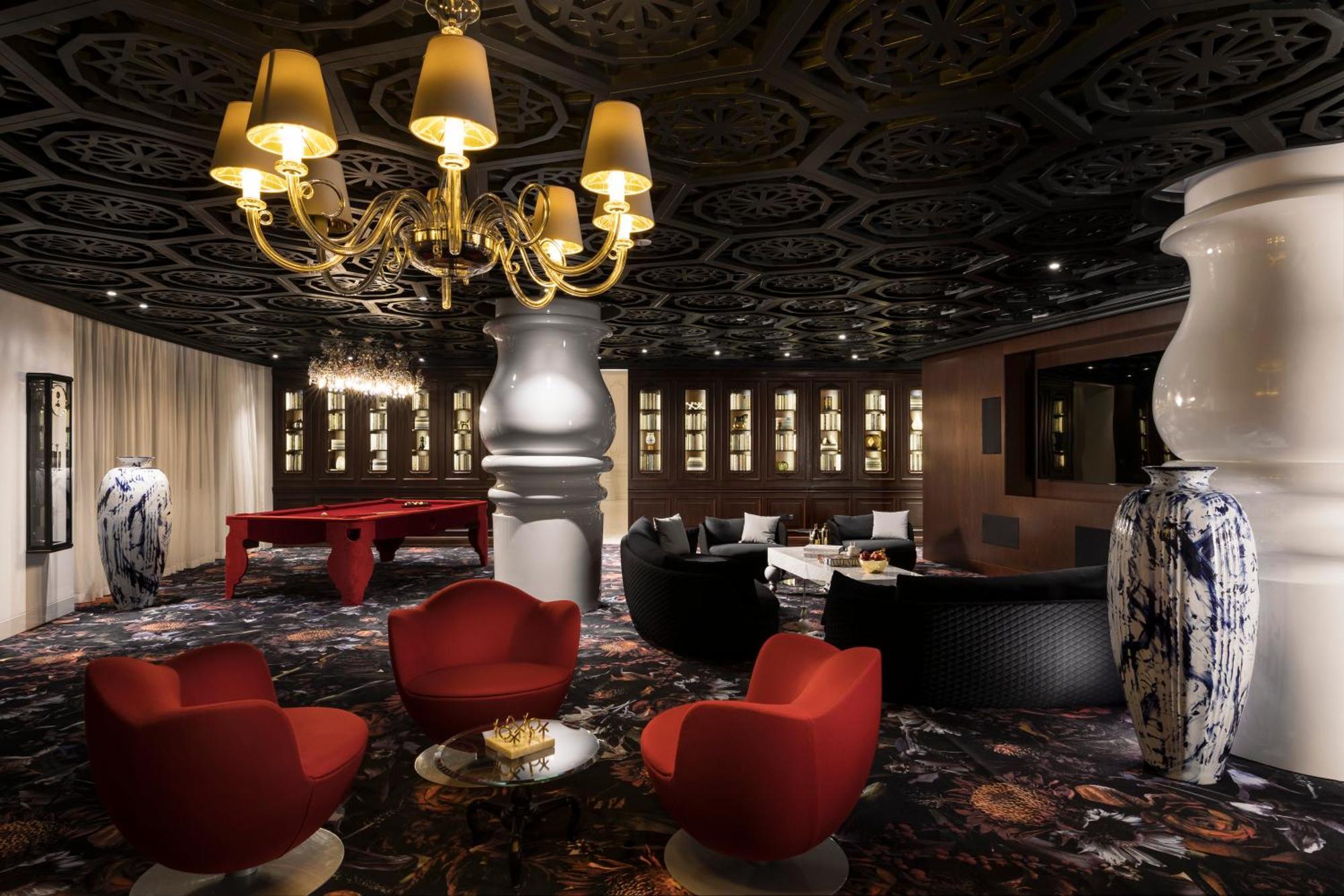 Hotel Mondrian Ad Dawhah Camera foto The lobby of the hotel