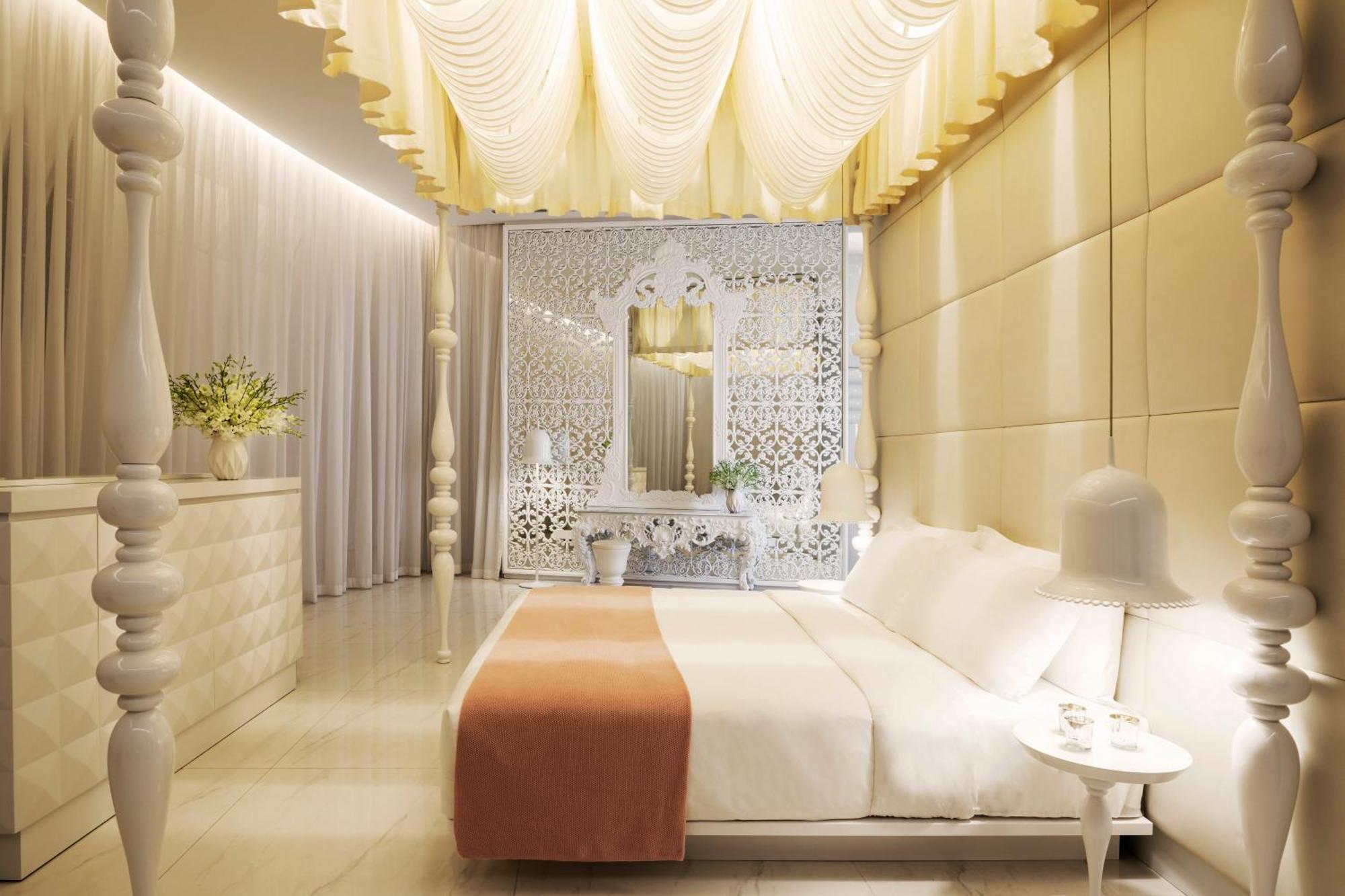 Hotel Mondrian Ad Dawhah Camera foto A bedroom at the hotel