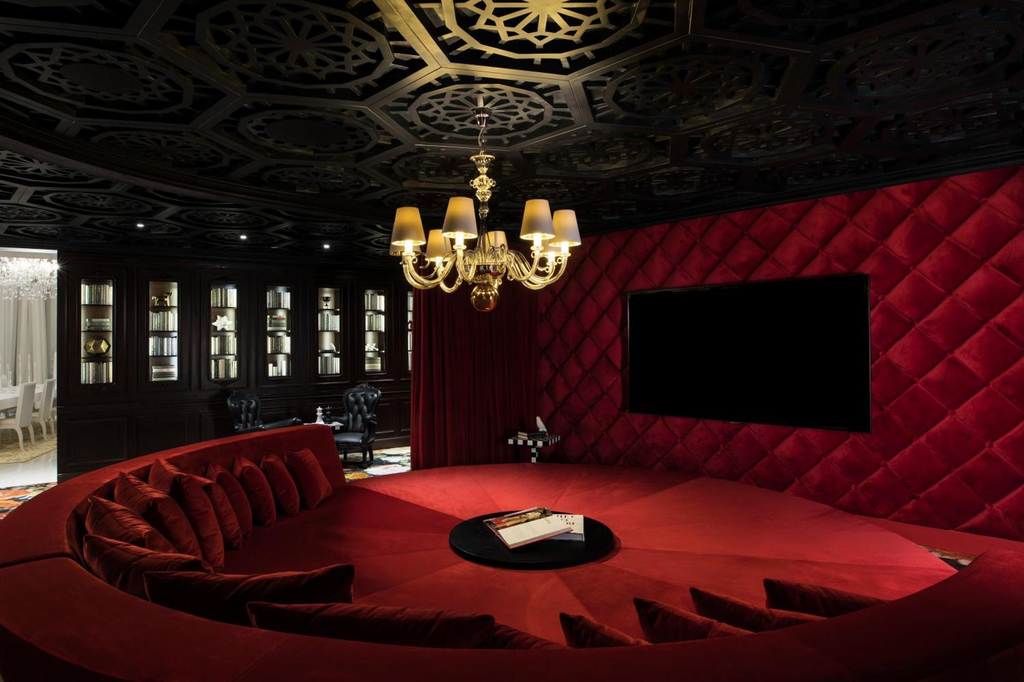 Hotel Mondrian Ad Dawhah Camera foto The interior of the cinema